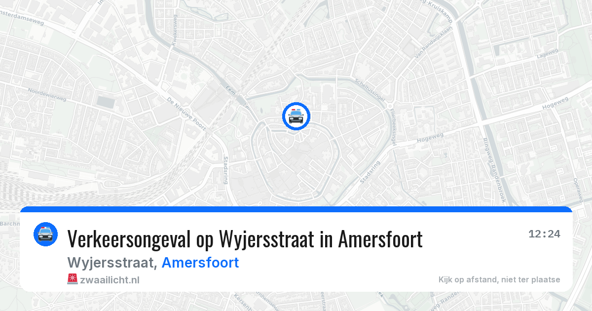 Verkeersongeval op Wyjersstraat in Amersfoort — 24 jun 2026