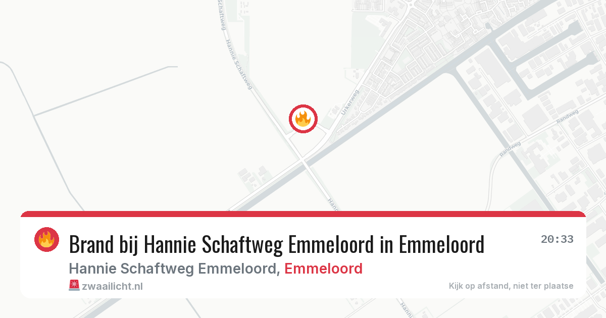 Brand bij Hannie Schaftweg Emmeloord in Emmeloord — 13 aug 2026