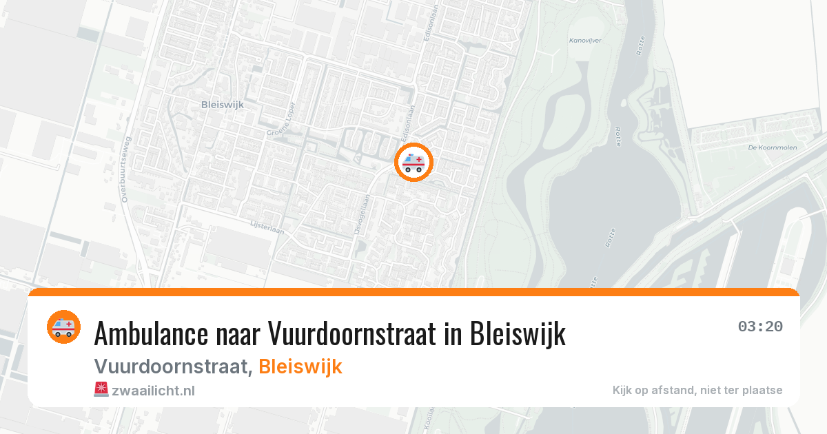 Ambulance naar Vuurdoornstraat in Bleiswijk — 2 jun 2026