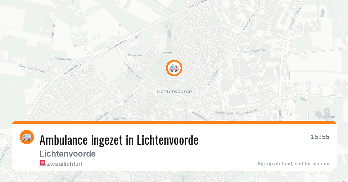 Ambulance ingezet in Lichtenvoorde — 4 aug 2026