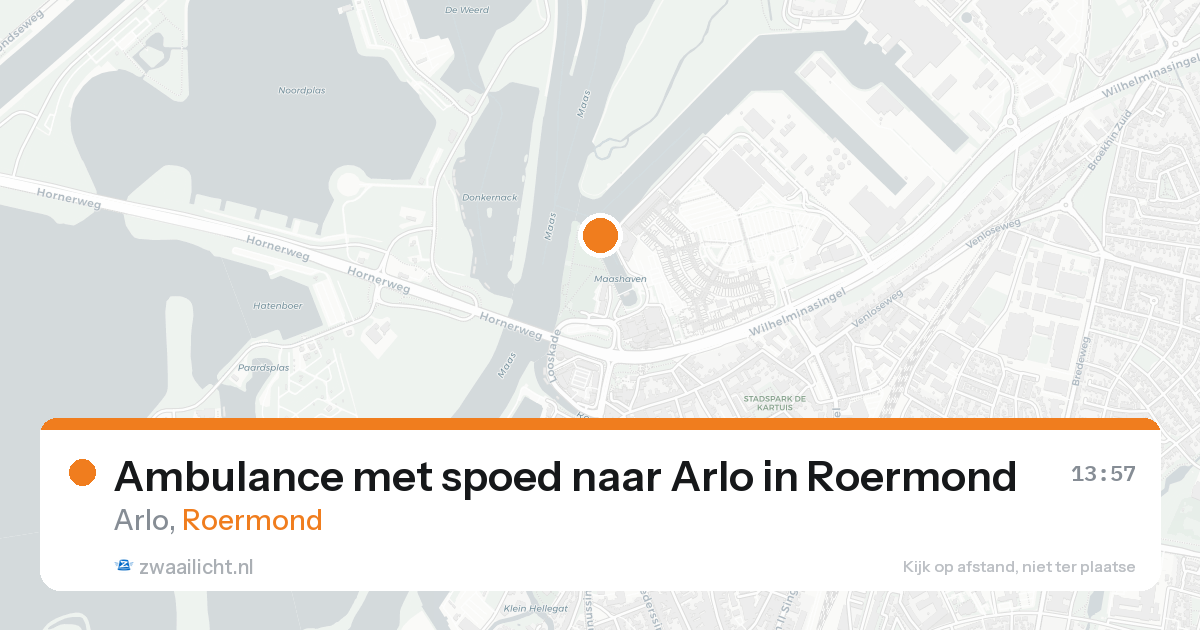 Ambulance met spoed naar Arlo in Roermond — 18 aug 2026