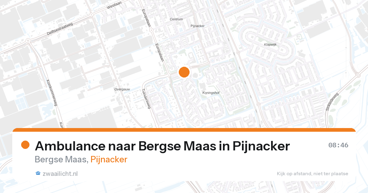 Ambulance naar Bergse Maas in Pijnacker — 30 jun 2026