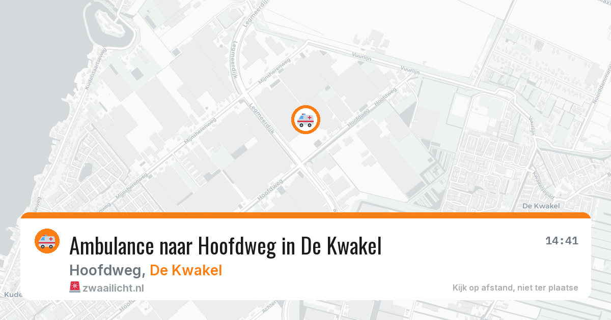 Ambulance naar Hoofdweg in De Kwakel — 23 apr 2026