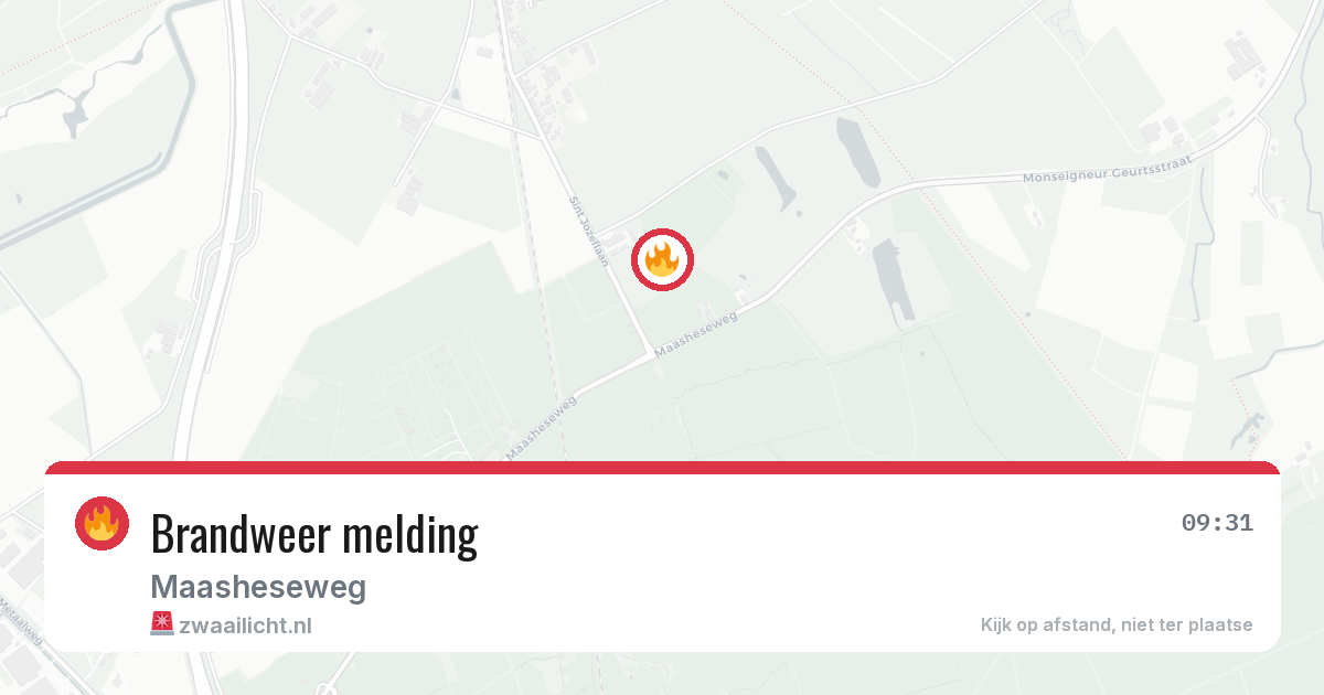 Brandweer melding — 4 aug 2026