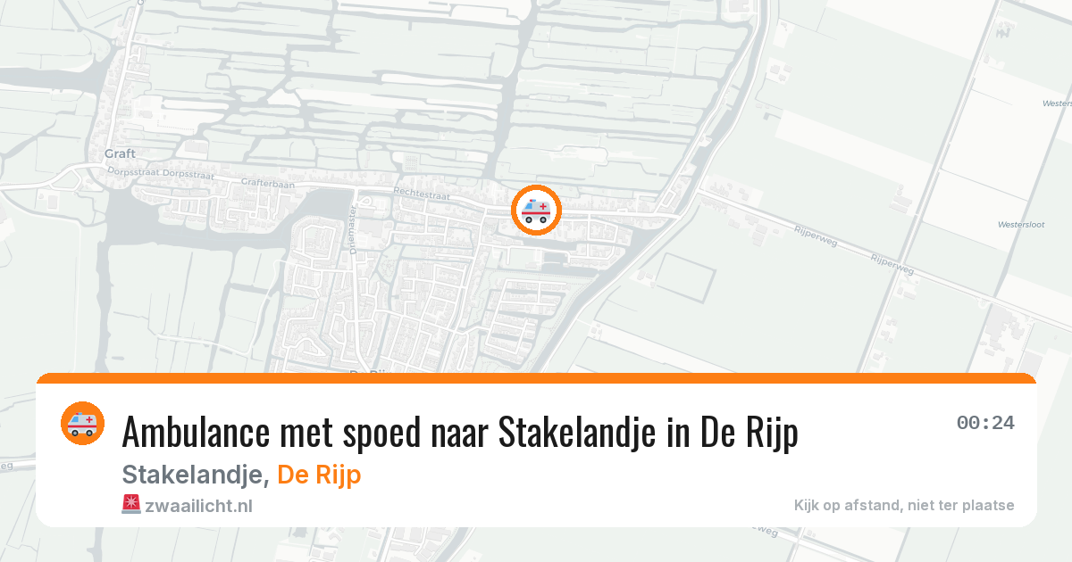 Ambulance met spoed naar Stakelandje in De Rijp — 10 apr 2026