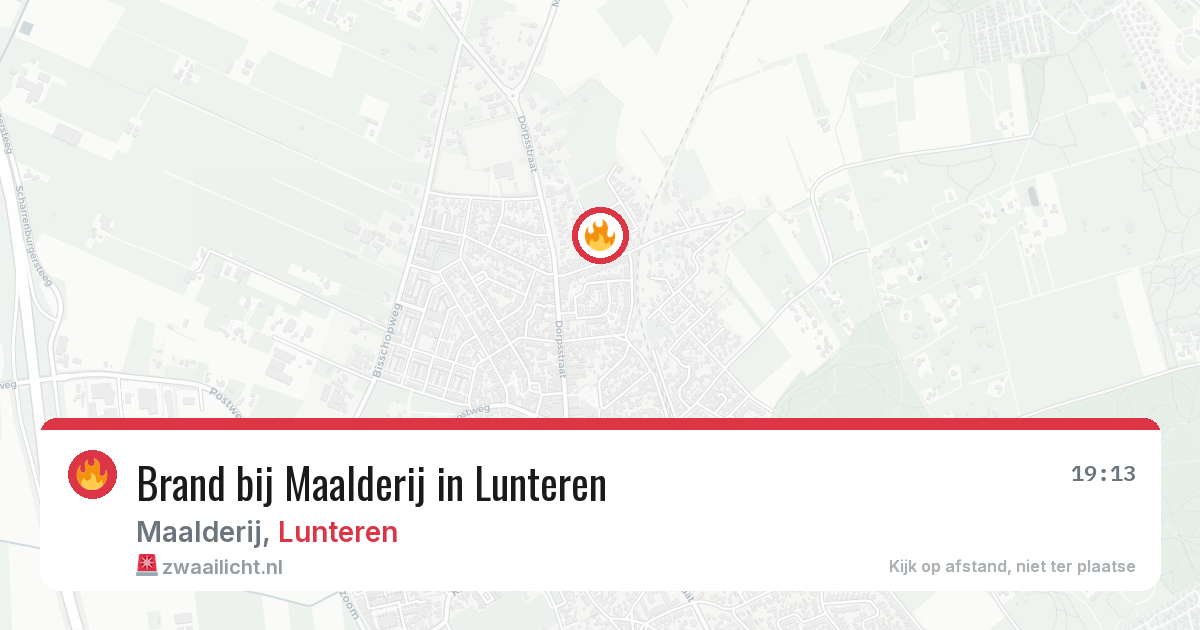 Brand bij Maalderij in Lunteren — 30 apr 2026