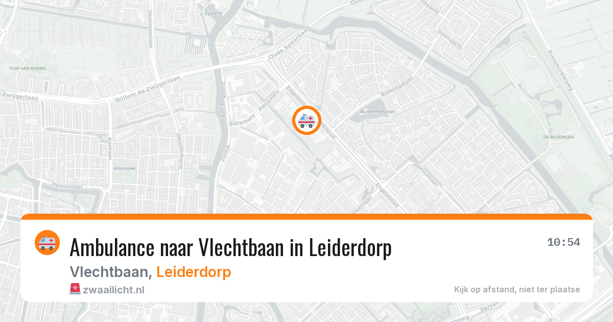 Ambulance naar Vlechtbaan in Leiderdorp — 24 jun 2026