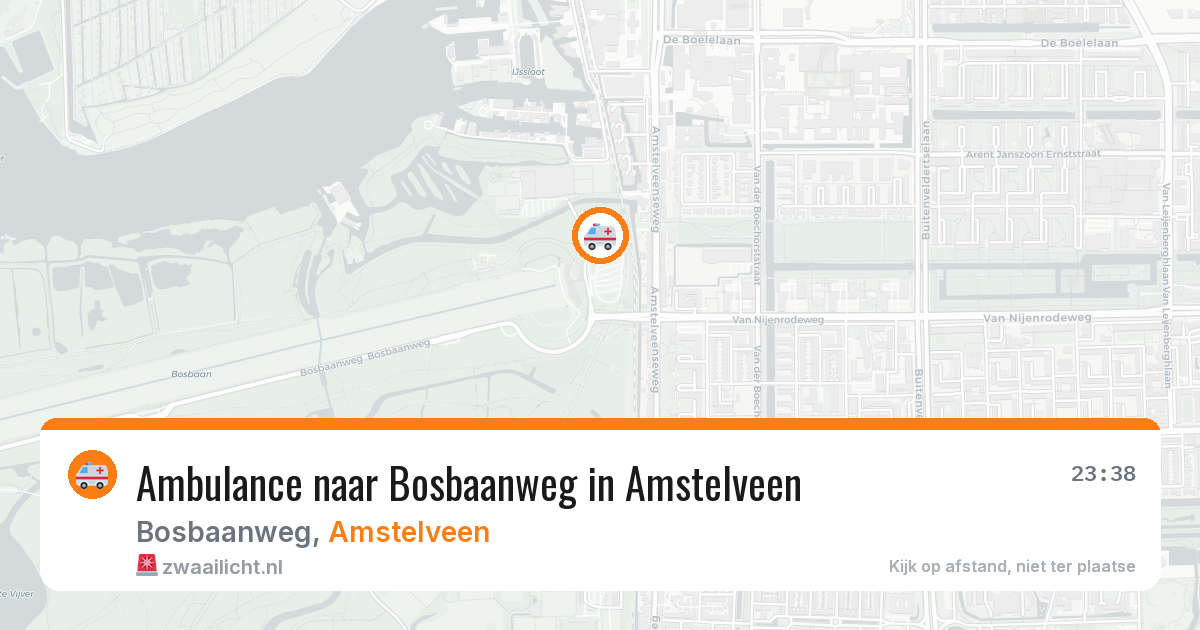 Ambulance naar Bosbaanweg in Amstelveen — 2 aug 2026