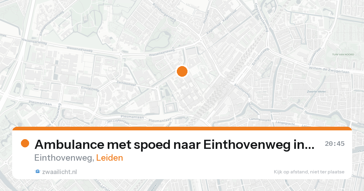 Ambulance met spoed naar Einthovenweg in Leiden — 19 mei 2026