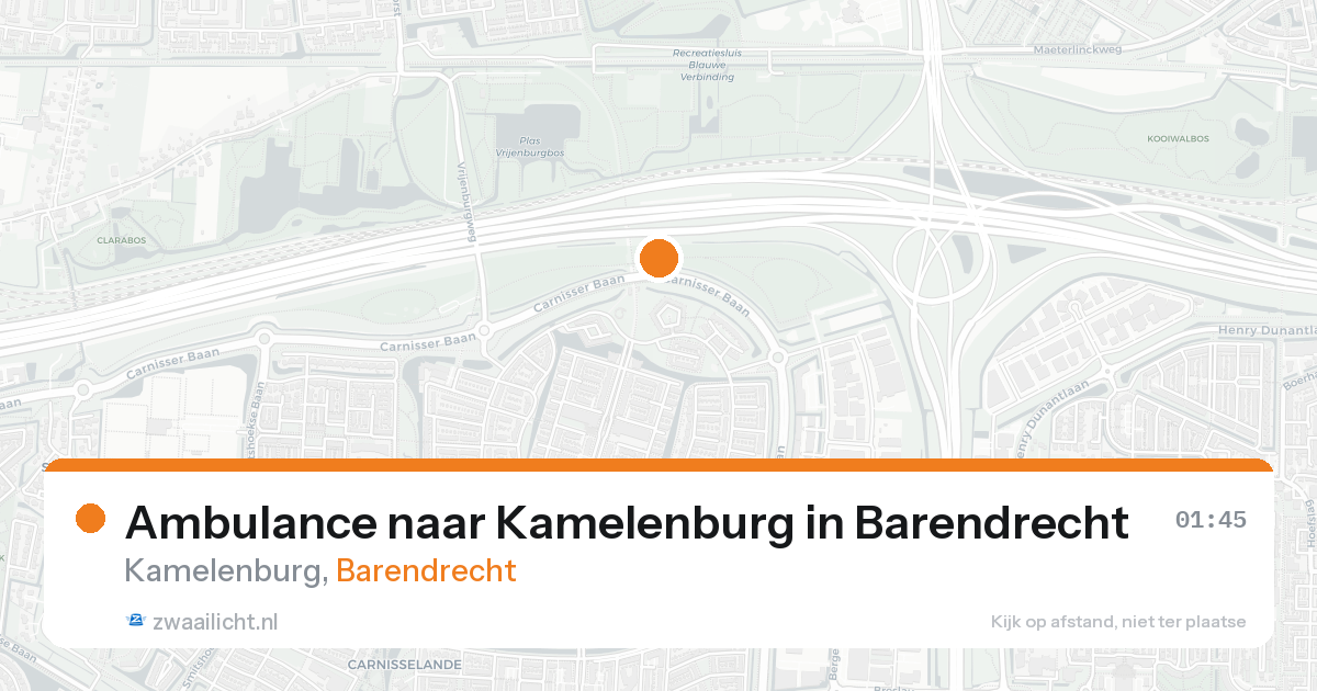 Ambulance naar Kamelenburg in Barendrecht — 8 feb 2026