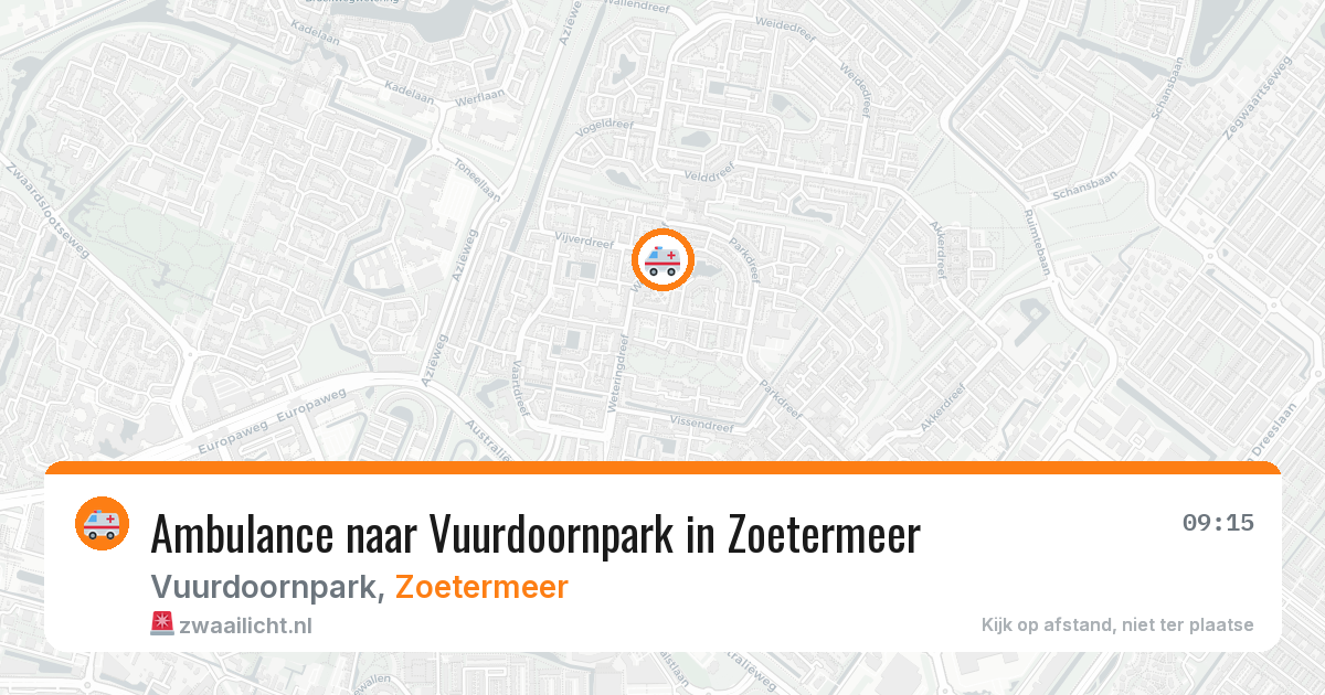 Ambulance naar Vuurdoornpark in Zoetermeer — 18 mrt 2026