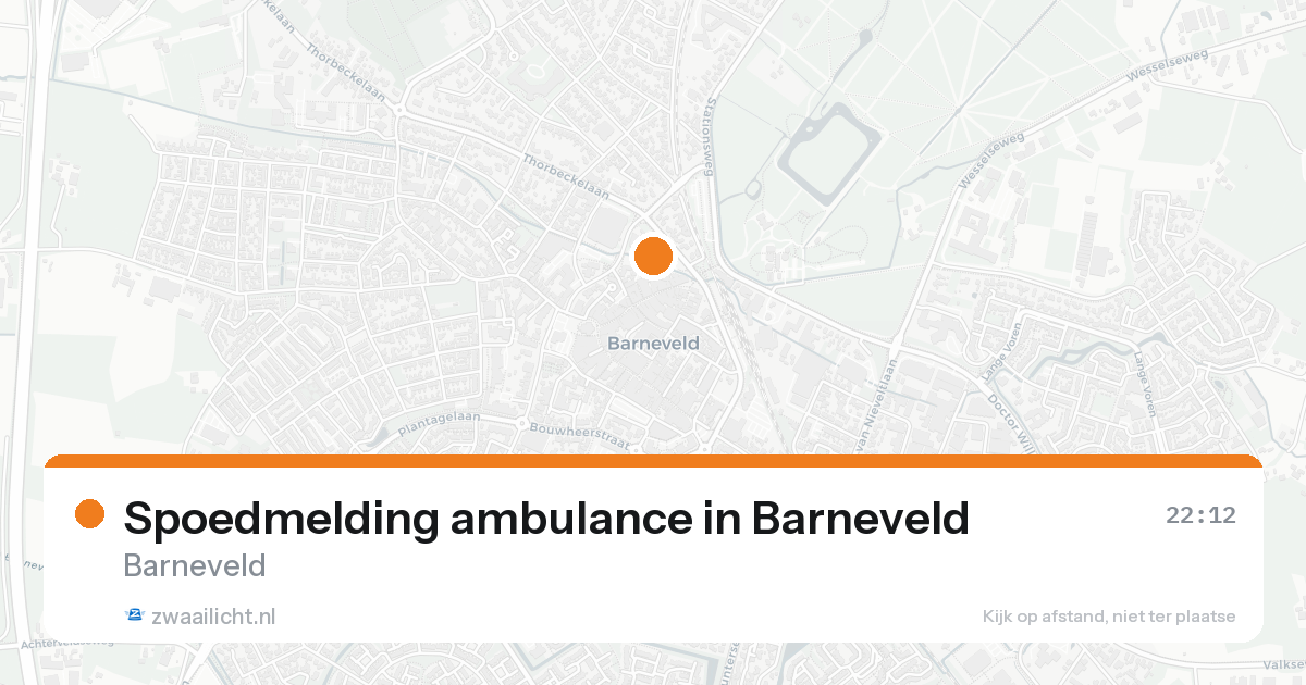 Spoedmelding ambulance in Barneveld — 30 jan 2026