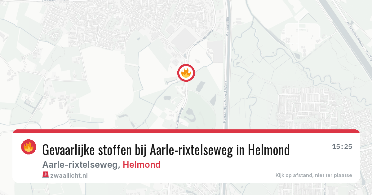 Gevaarlijke stoffen bij Aarle-rixtelseweg in Helmond — 27 mrt 2026