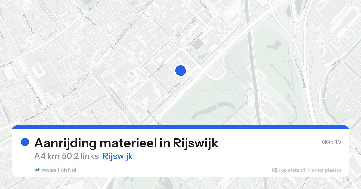 Aanrijding materieel in Rijswijk — 24 aug 2026