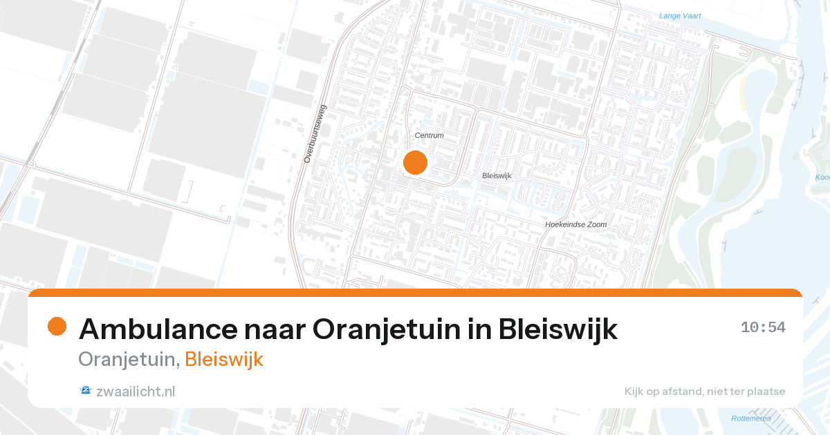 Ambulance naar Oranjetuin in Bleiswijk — 28 aug 2026