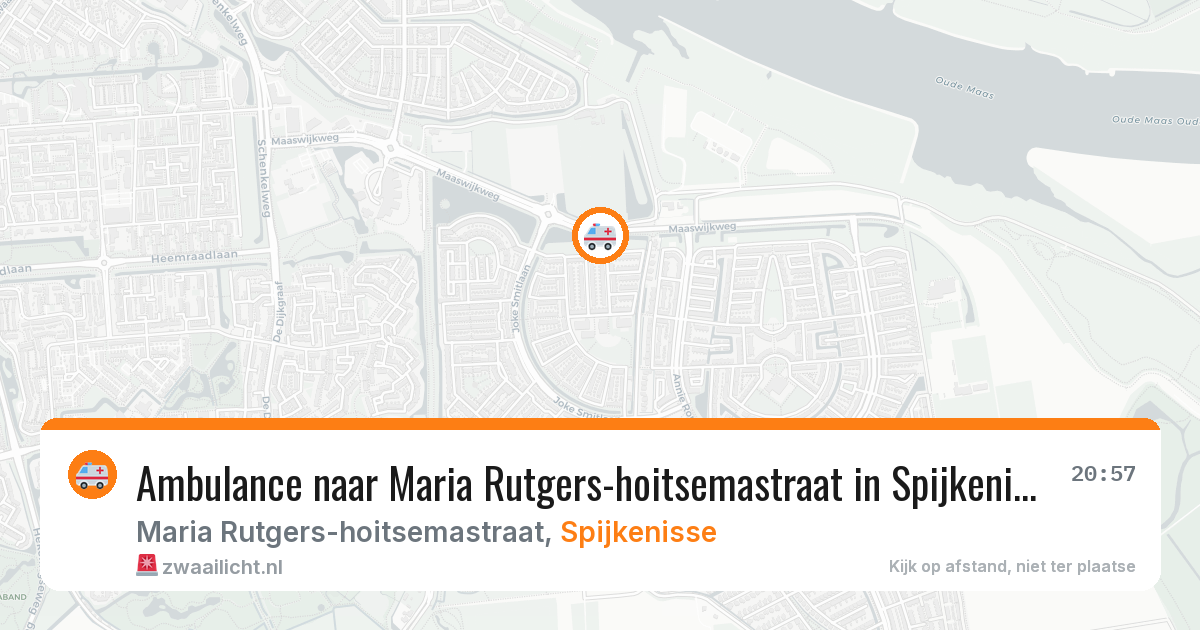 Ambulance naar Maria Rutgers-hoitsemastraat in Spijkenisse — 1 apr 2026