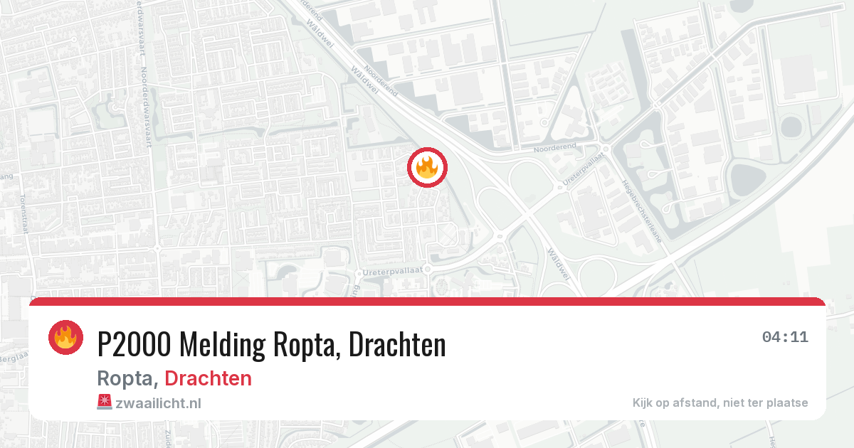 P2000 Melding Ropta, Drachten — 28 feb 2026