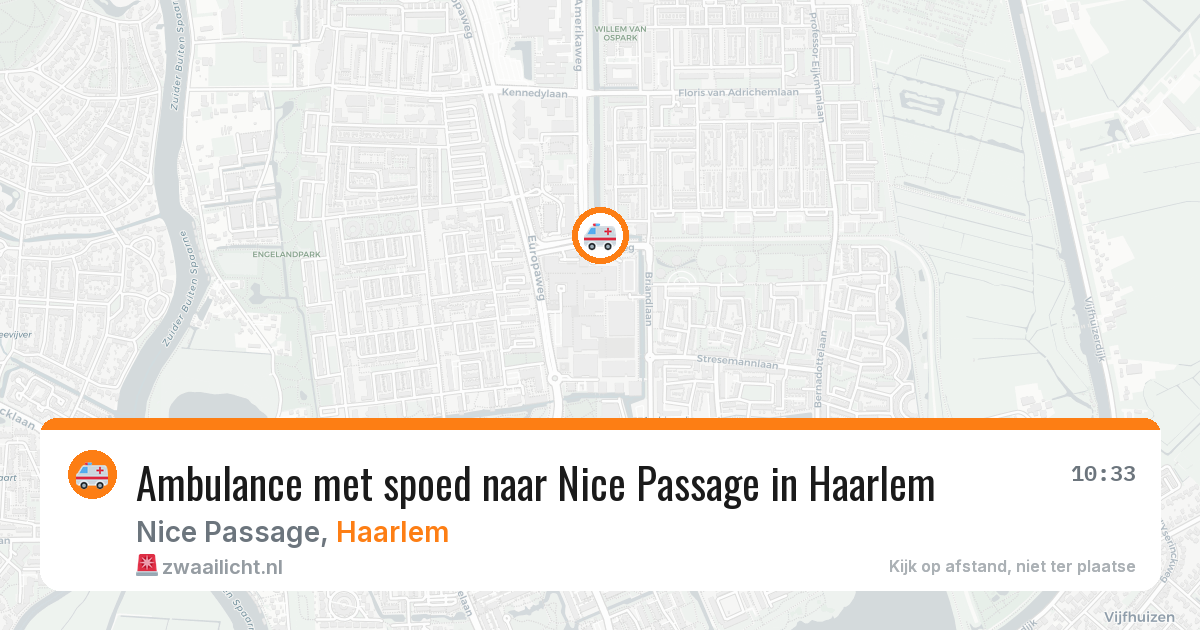 Ambulance met spoed naar Nice Passage in Haarlem — 24 apr 2026