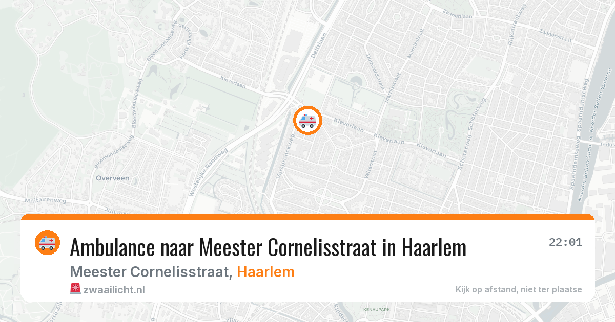 Ambulance naar Meester Cornelisstraat in Haarlem — 17 jul 2026