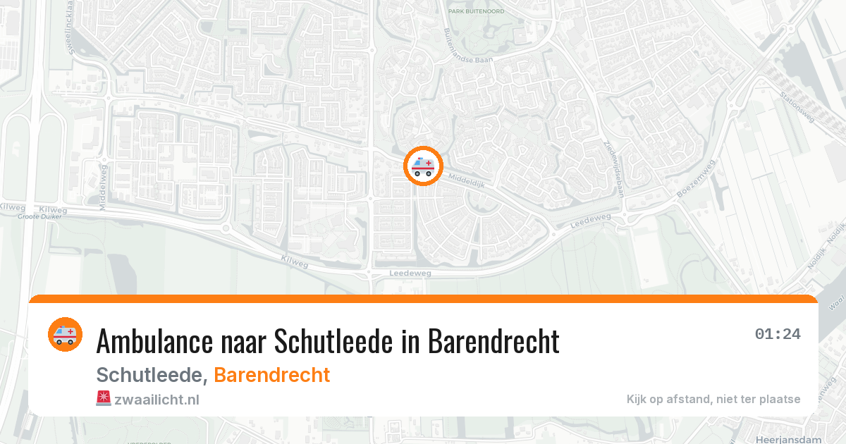 Ambulance naar Schutleede in Barendrecht — 22 apr 2026