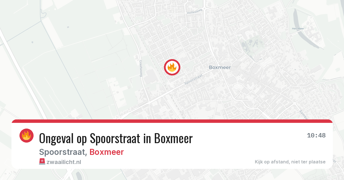 Ongeval op Spoorstraat in Boxmeer — 4 jul 2026