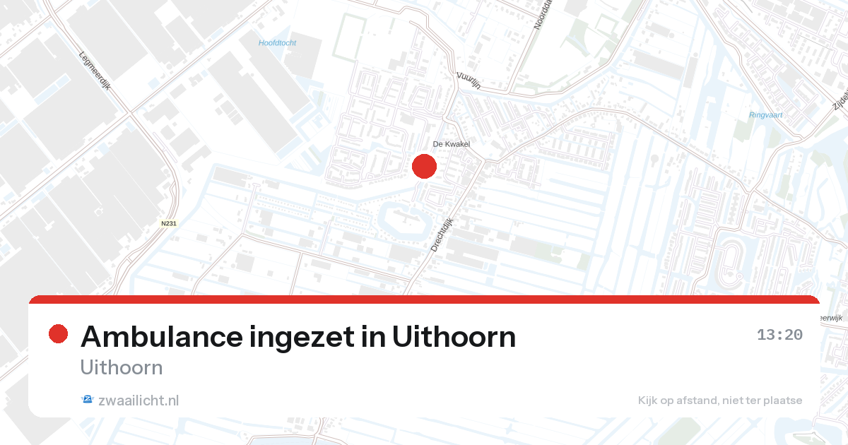 Ambulance ingezet in Uithoorn — 27 aug 2026