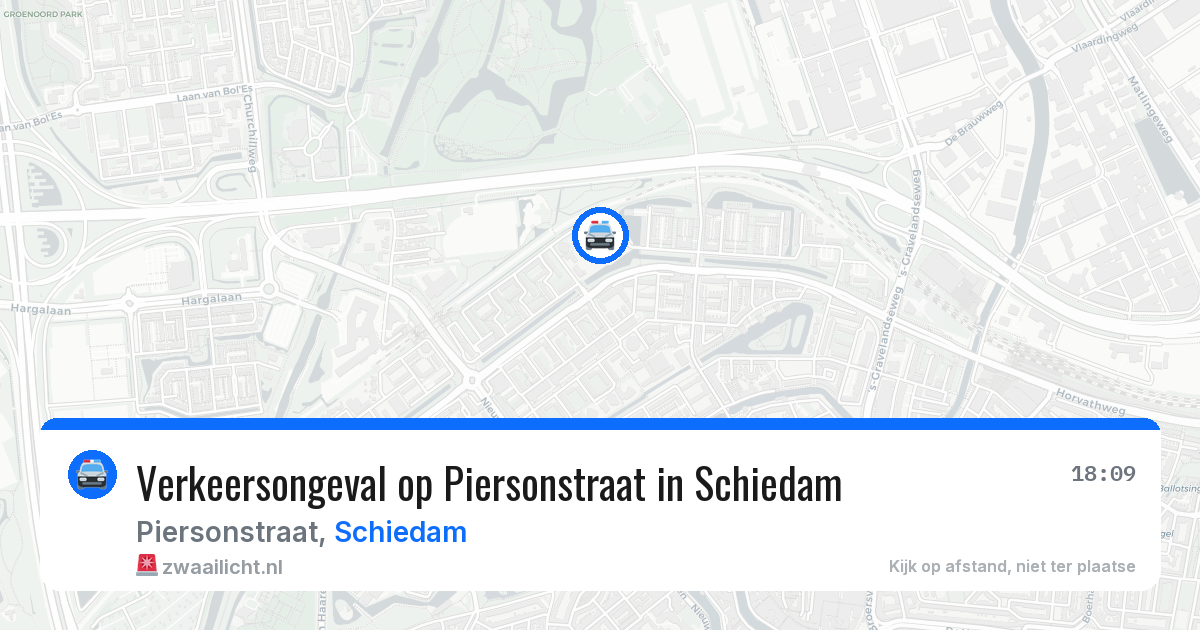 Verkeersongeval op Piersonstraat in Schiedam — 15 jul 2026