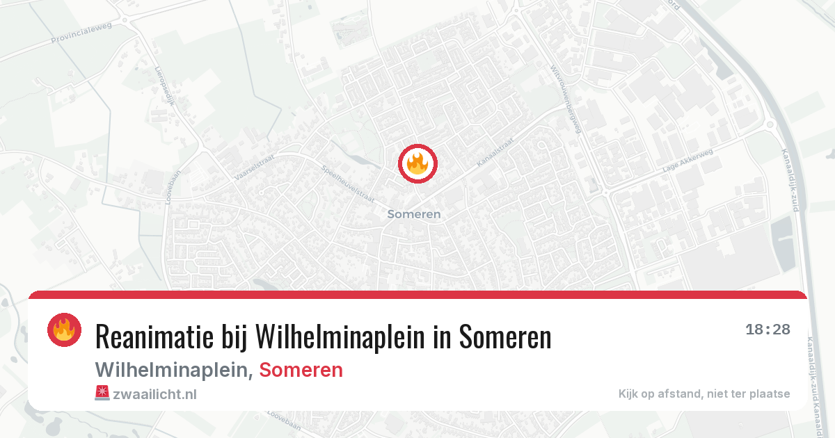 Reanimatie bij Wilhelminaplein in Someren — 29 jan 2026