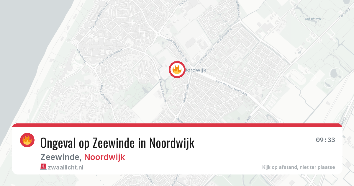 Ongeval op Zeewinde in Noordwijk — 7 jun 2026