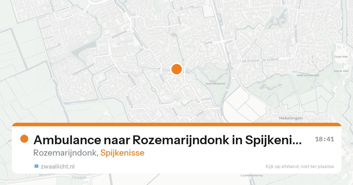Ambulance naar Rozemarijndonk in Spijkenisse — 31 jan 2026