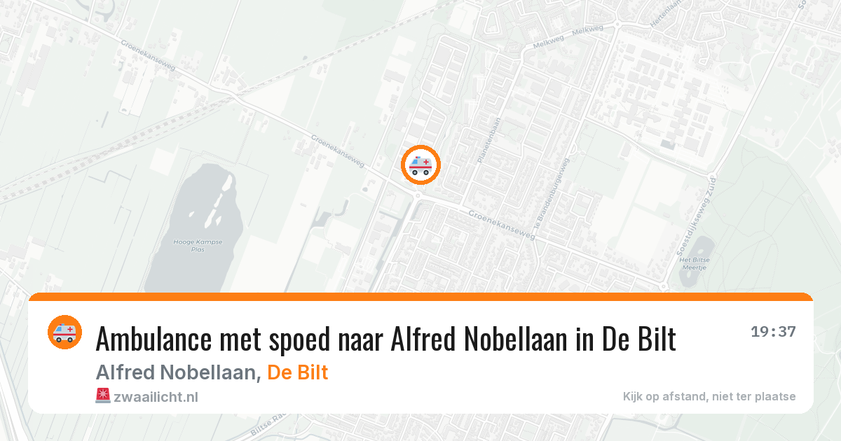 Ambulance met spoed naar Alfred Nobellaan in De Bilt — 30 mei 2026