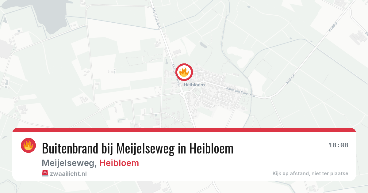Buitenbrand bij Meijelseweg in Heibloem — 11 jul 2026