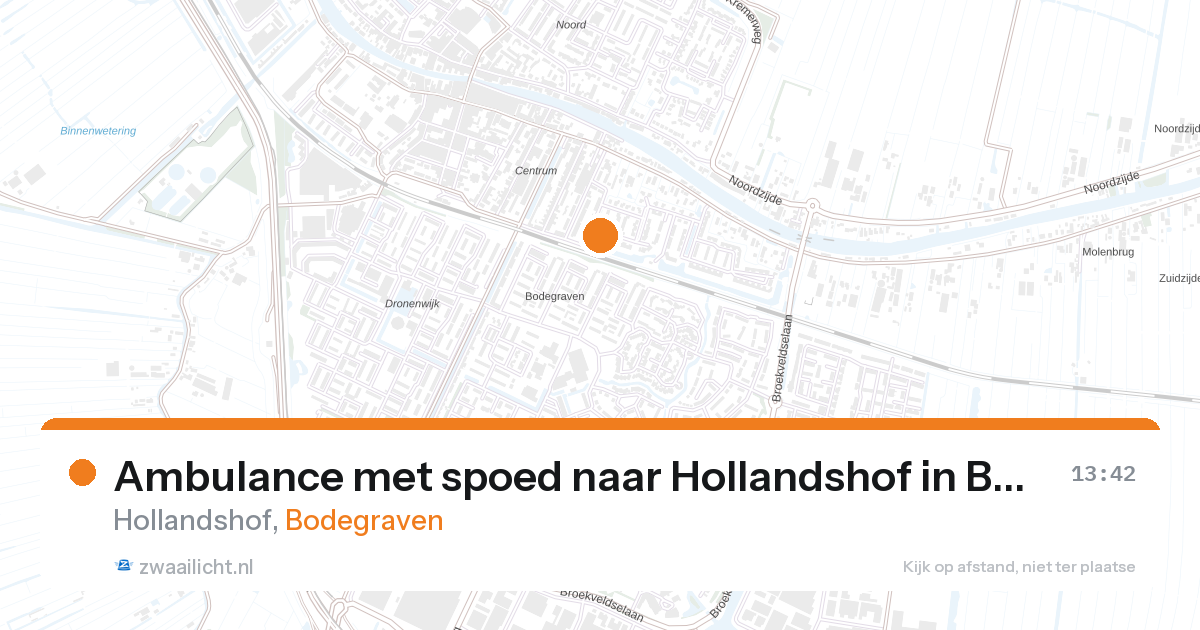 Ambulance met spoed naar Hollandshof in Bodegraven — 10 mrt 2026