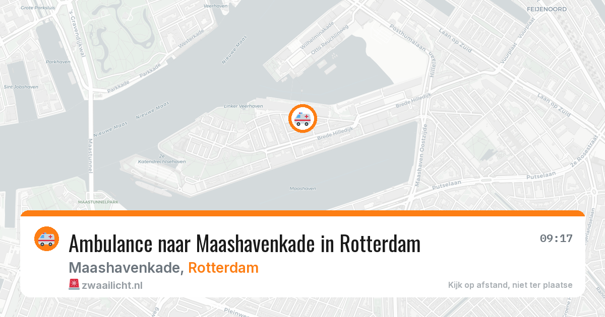 Ambulance naar Maashavenkade in Rotterdam — 30 jul 2026