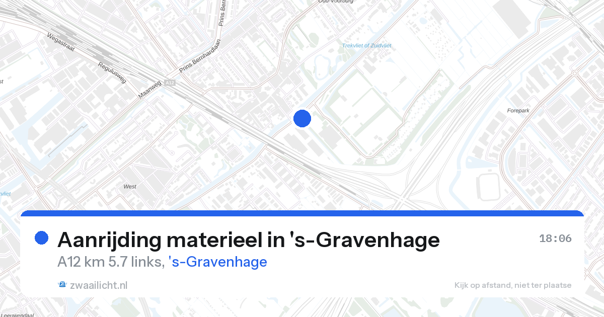 Aanrijding materieel in 's-Gravenhage — 27 aug 2026