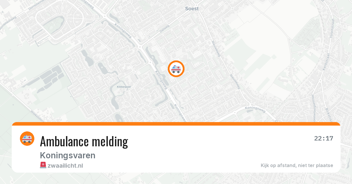 Ambulance melding — 11 mei 2026