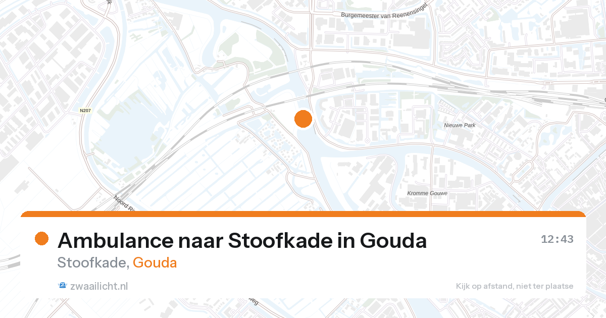 Ambulance naar Stoofkade in Gouda — 28 mrt 2026