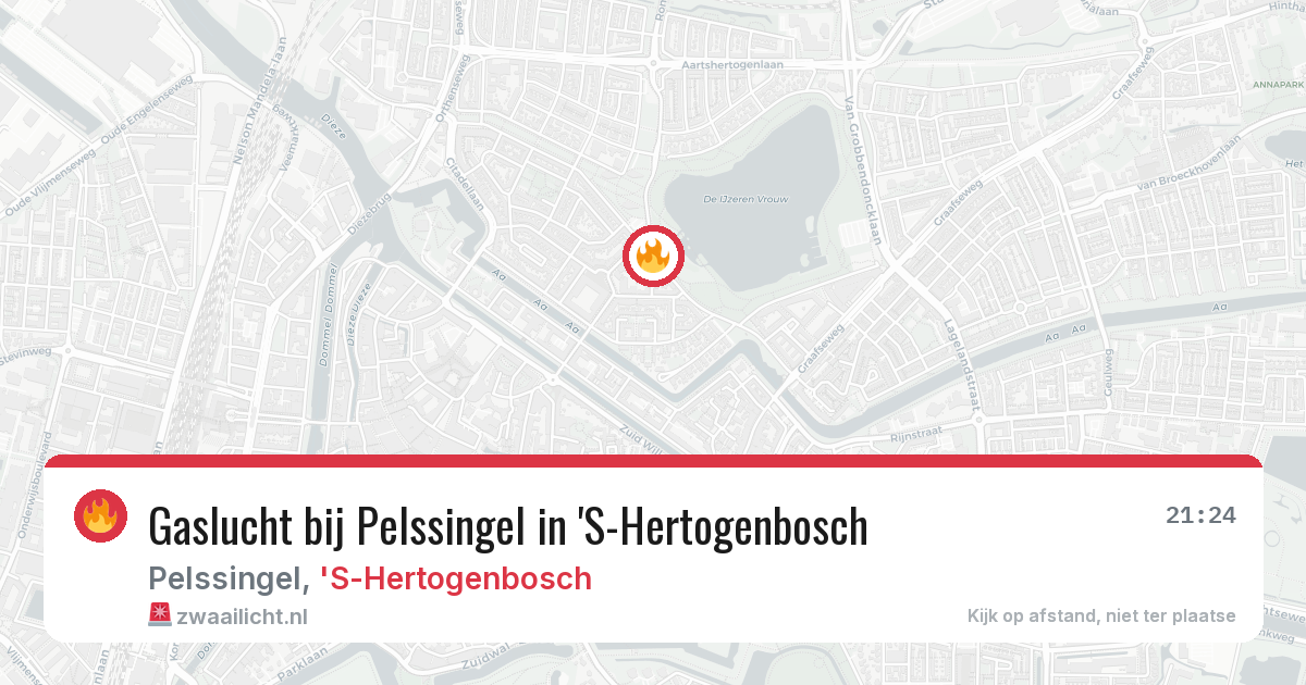 Gaslucht bij Pelssingel in 'S-Hertogenbosch — 6 feb 2026
