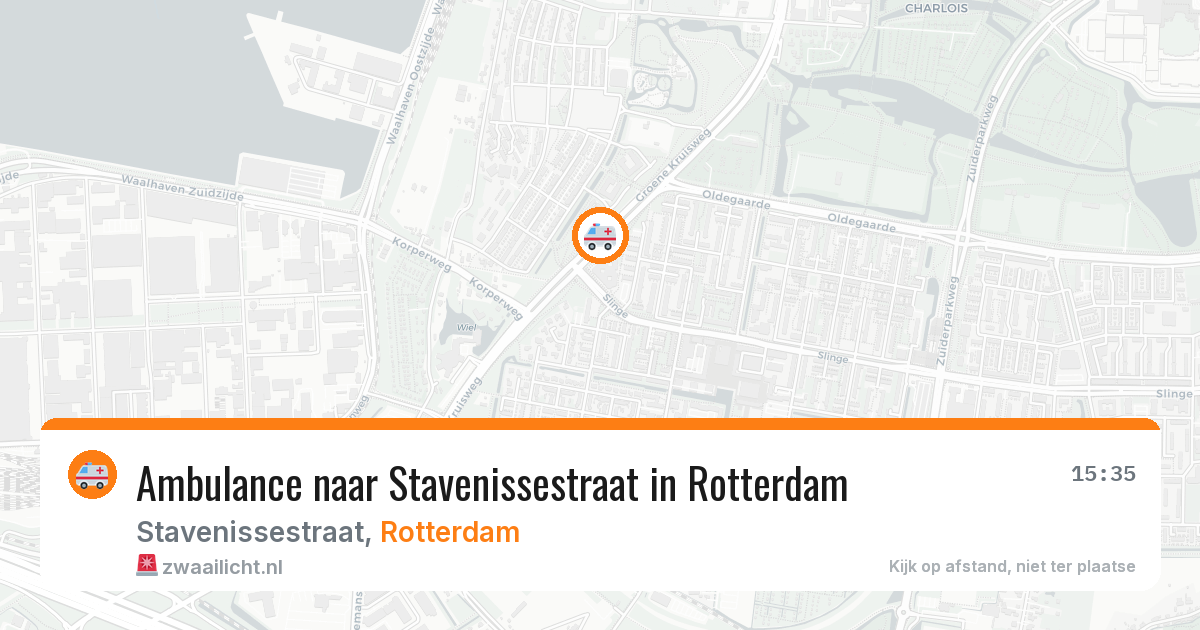 Ambulance naar Stavenissestraat in Rotterdam — 16 jun 2026