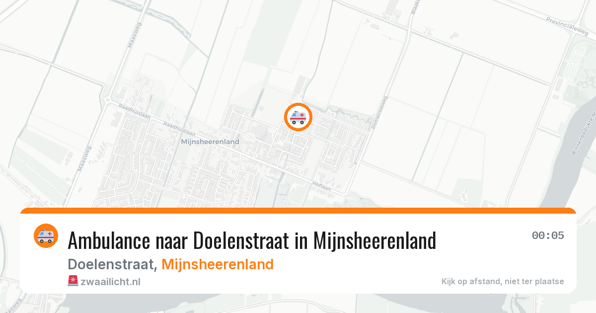 Ambulance naar Doelenstraat in Mijnsheerenland — 16 jun 2026