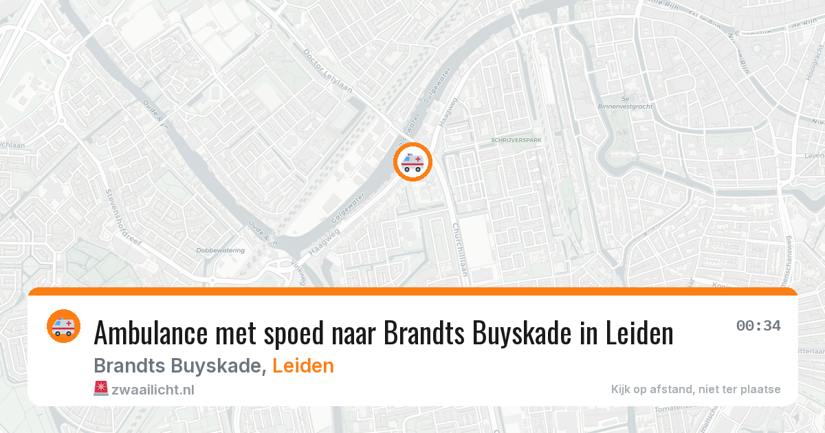 Ambulance met spoed naar Brandts Buyskade in Leiden — 22 jan 2026