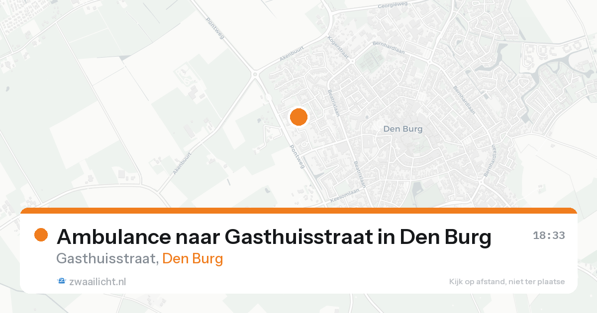 Ambulance naar Gasthuisstraat in Den Burg — 14 mei 2026