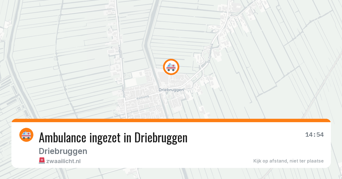 Ambulance ingezet in Driebruggen — 5 jun 2026