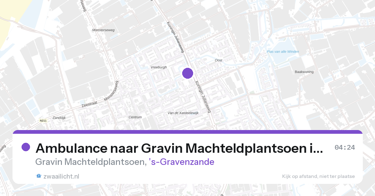 Ambulance naar Gravin Machteldplantsoen in 's-Gravenzande — 27 aug 2026