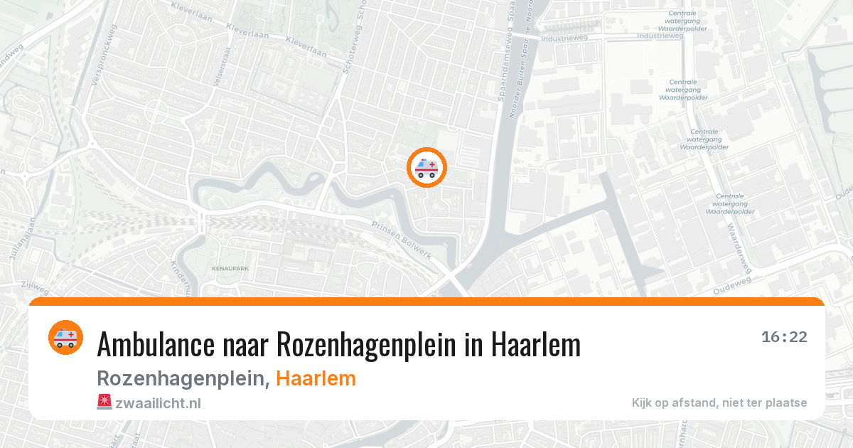 Ambulance naar Rozenhagenplein in Haarlem — 6 jul 2026