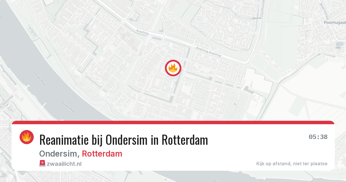 Reanimatie bij Ondersim in Rotterdam — 12 jun 2026