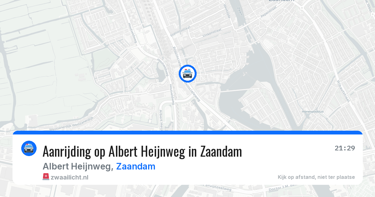 Aanrijding op Albert Heijnweg in Zaandam — 28 jun 2026
