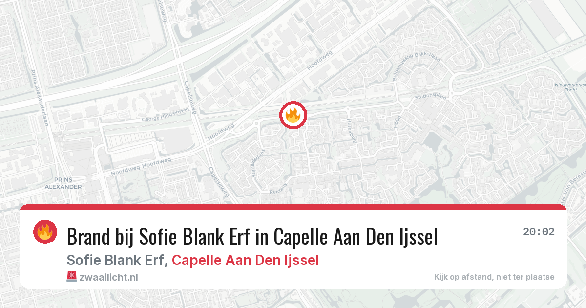 Brand bij Sofie Blank Erf in Capelle Aan Den Ijssel — 12 jun 2026