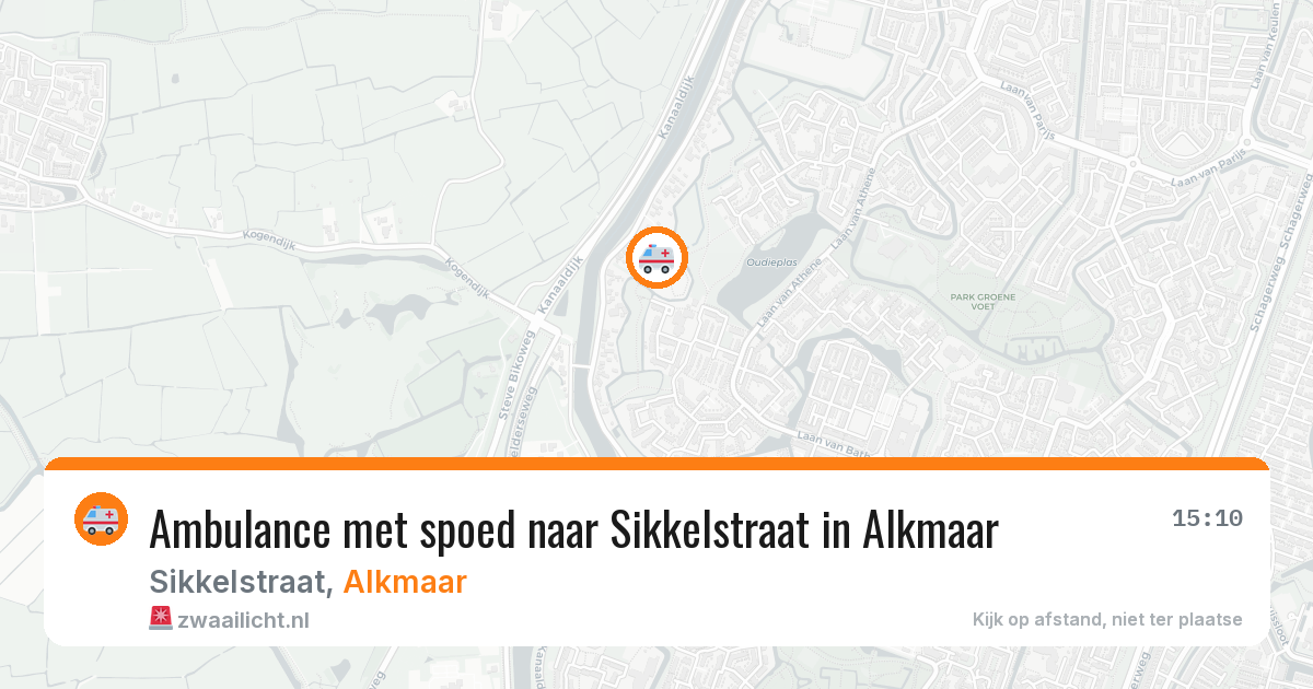 Ambulance met spoed naar Sikkelstraat in Alkmaar — 8 feb 2026