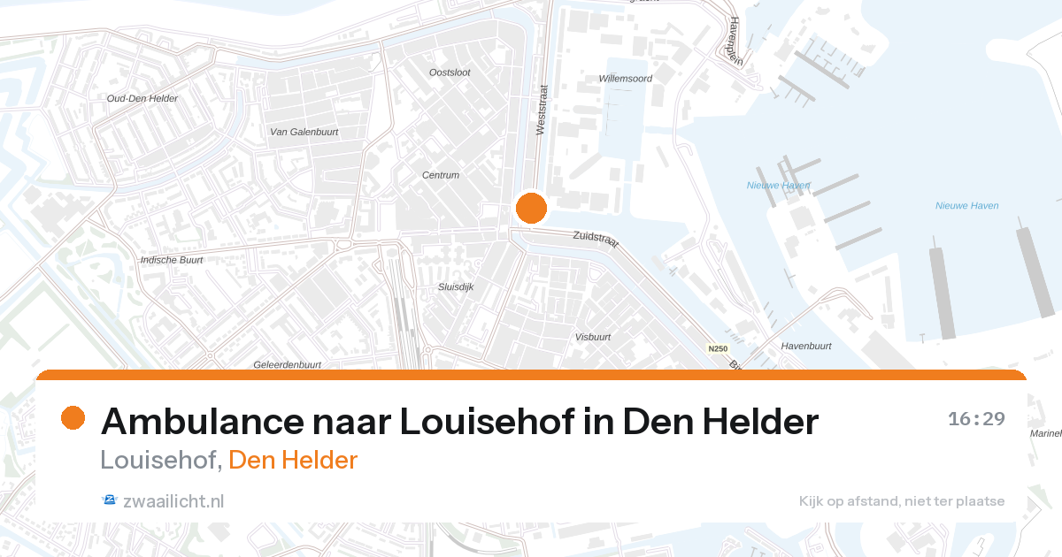 Ambulance naar Louisehof in Den Helder — 28 aug 2026